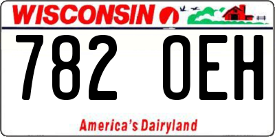 WI license plate 782OEH
