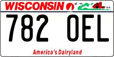 WI license plate 782OEL