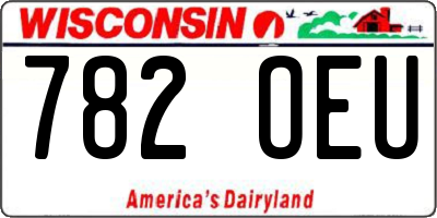 WI license plate 782OEU