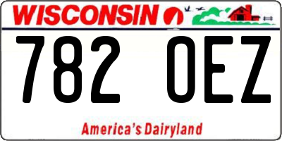 WI license plate 782OEZ