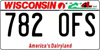WI license plate 782OFS