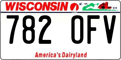 WI license plate 782OFV