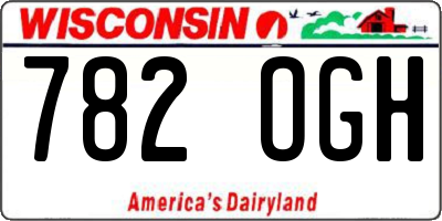 WI license plate 782OGH