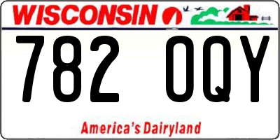 WI license plate 782OQY