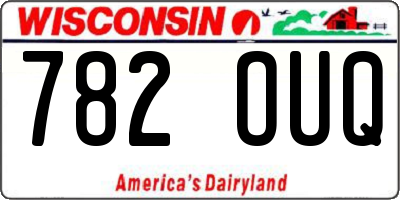 WI license plate 782OUQ