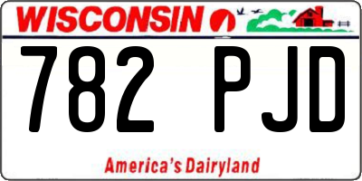 WI license plate 782PJD