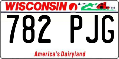 WI license plate 782PJG
