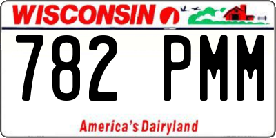 WI license plate 782PMM