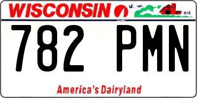 WI license plate 782PMN