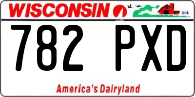 WI license plate 782PXD