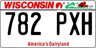 WI license plate 782PXH