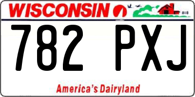 WI license plate 782PXJ