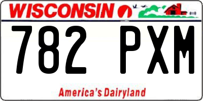 WI license plate 782PXM
