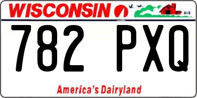 WI license plate 782PXQ