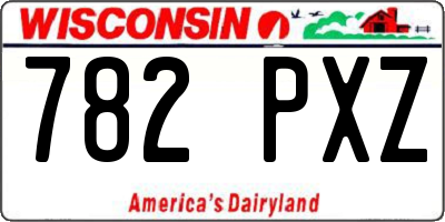 WI license plate 782PXZ