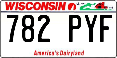 WI license plate 782PYF