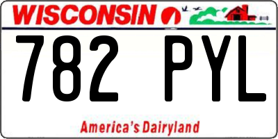 WI license plate 782PYL