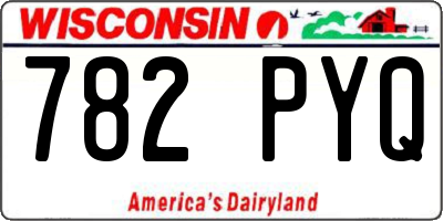 WI license plate 782PYQ