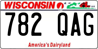 WI license plate 782QAG