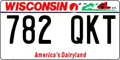 WI license plate 782QKT