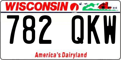 WI license plate 782QKW