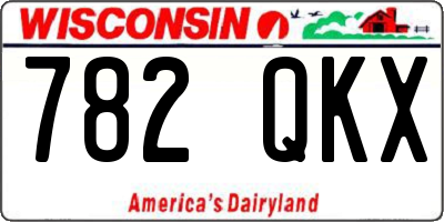 WI license plate 782QKX