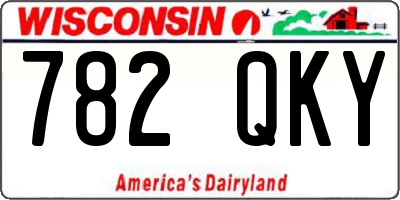 WI license plate 782QKY