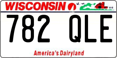 WI license plate 782QLE