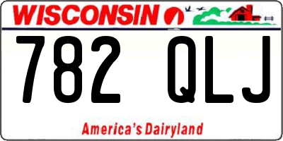 WI license plate 782QLJ