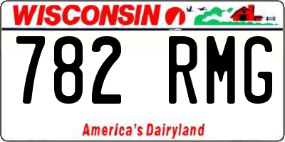 WI license plate 782RMG
