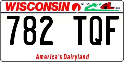 WI license plate 782TQF