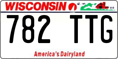 WI license plate 782TTG
