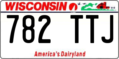 WI license plate 782TTJ