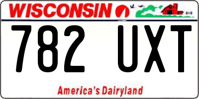 WI license plate 782UXT