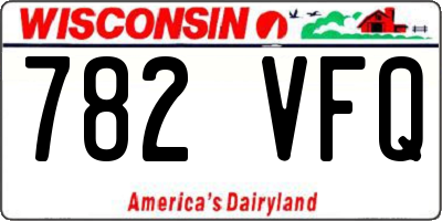 WI license plate 782VFQ