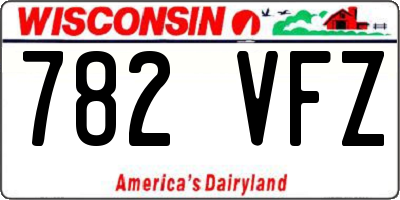 WI license plate 782VFZ