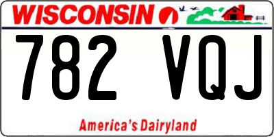 WI license plate 782VQJ