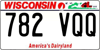 WI license plate 782VQQ