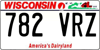 WI license plate 782VRZ