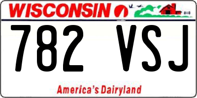 WI license plate 782VSJ