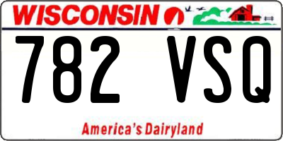WI license plate 782VSQ