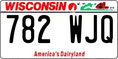 WI license plate 782WJQ