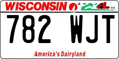 WI license plate 782WJT