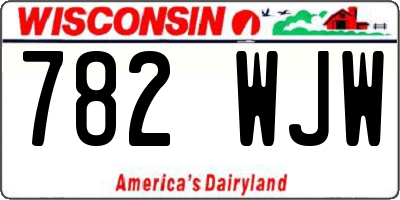 WI license plate 782WJW