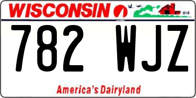 WI license plate 782WJZ