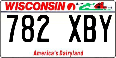 WI license plate 782XBY