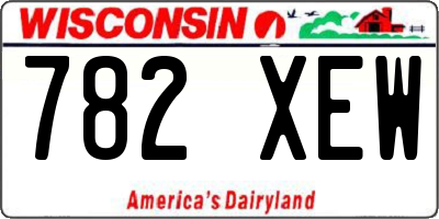 WI license plate 782XEW
