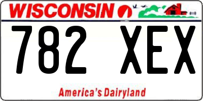 WI license plate 782XEX