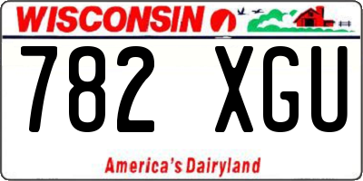 WI license plate 782XGU
