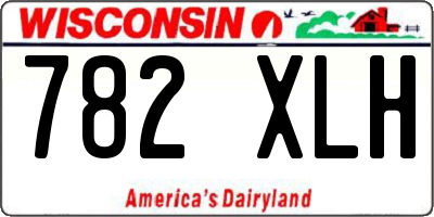 WI license plate 782XLH